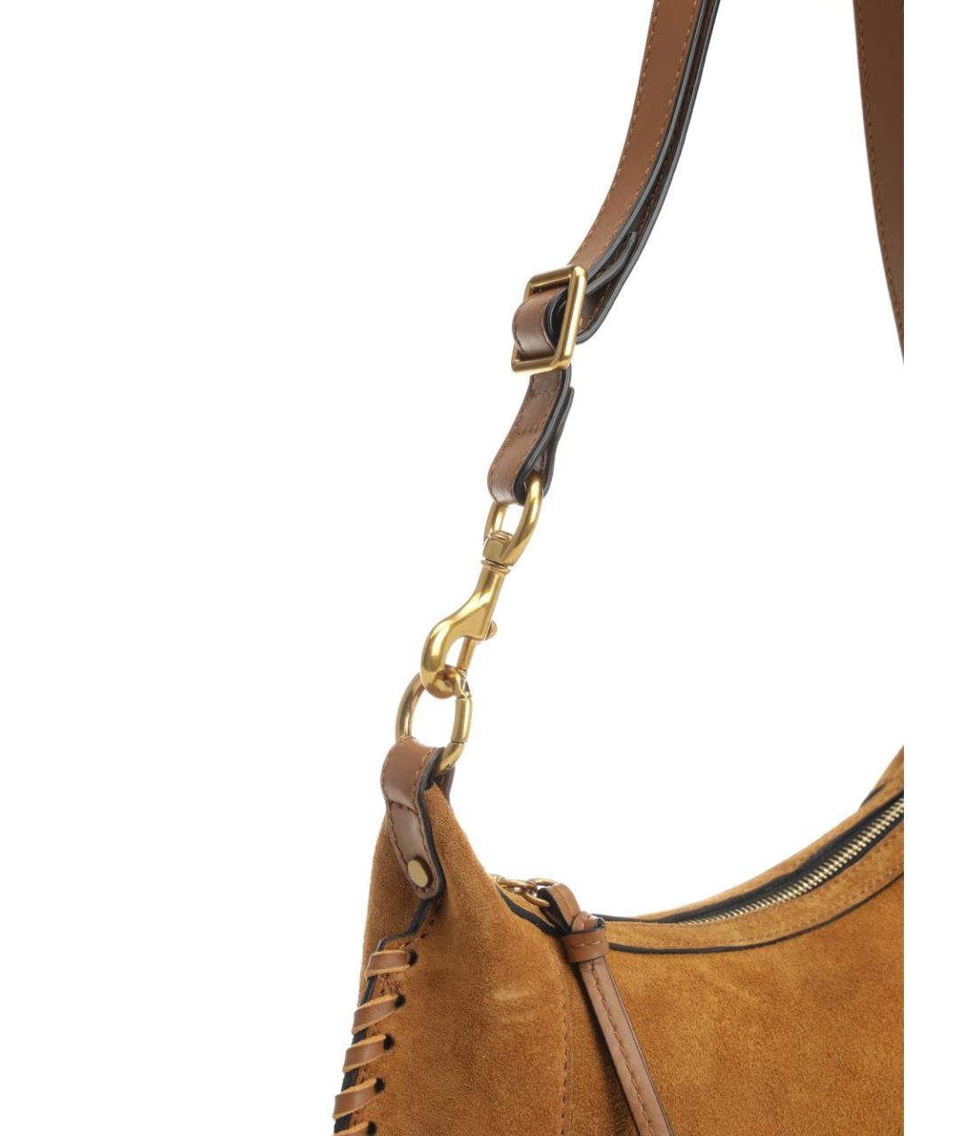 ISABEL MARANT Коричневая замшевая сумка через плечо, фото 6