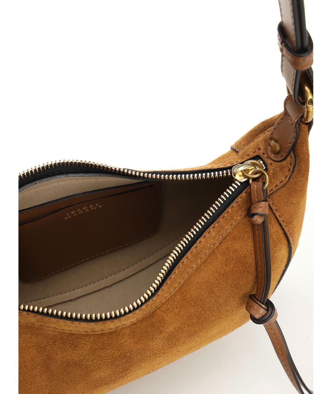 ISABEL MARANT Коричневая замшевая сумка через плечо, фото 4