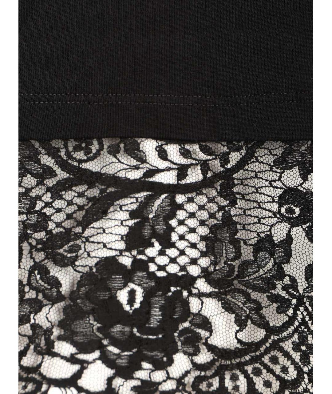 ALEXANDER MCQUEEN Черная хлопковая футболка, фото 5