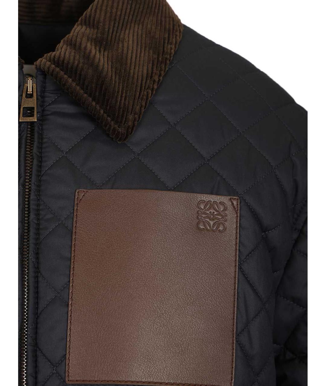 LOEWE Темно-синяя полиэстеровая куртка, фото 4