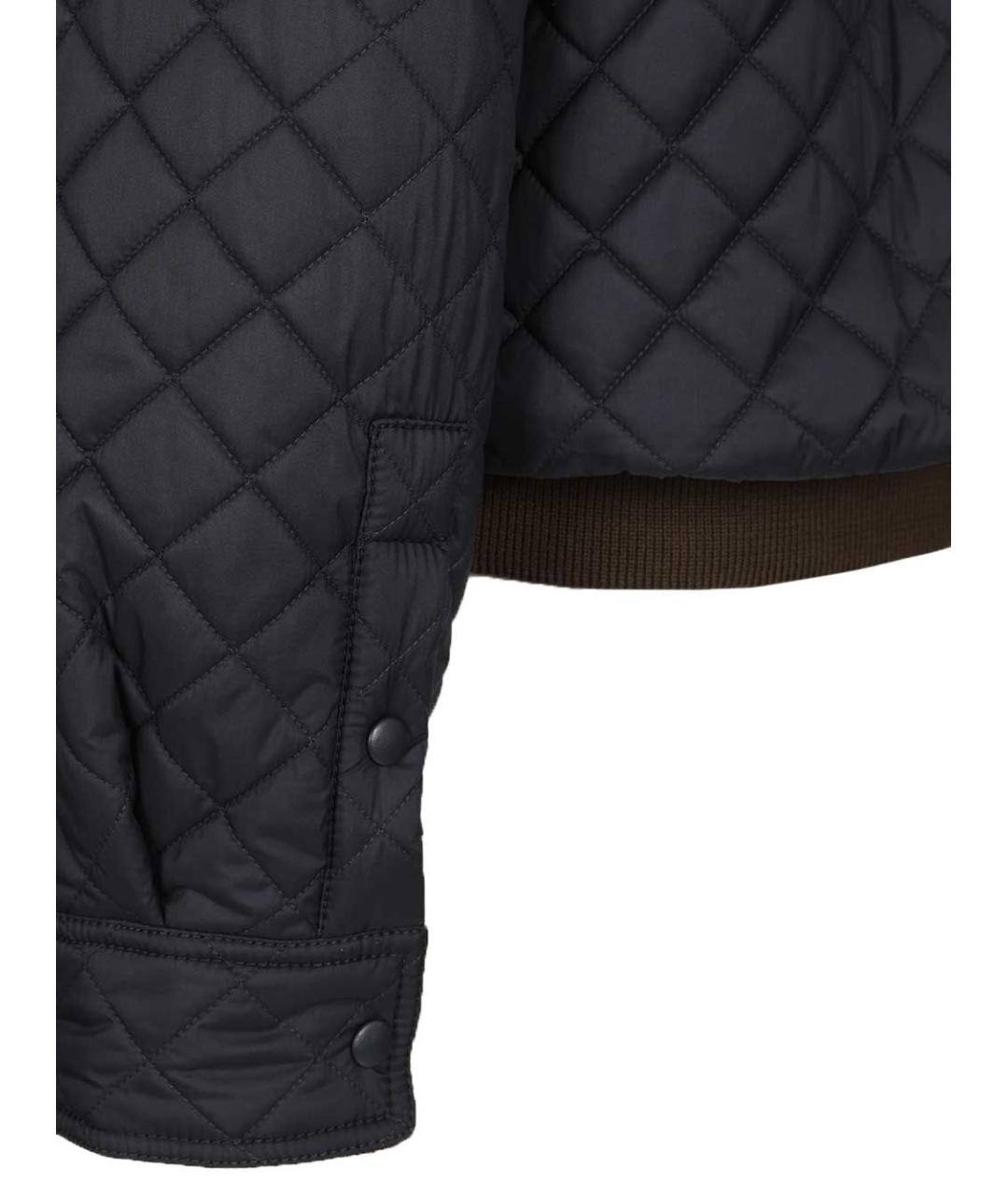 LOEWE Темно-синяя полиэстеровая куртка, фото 7