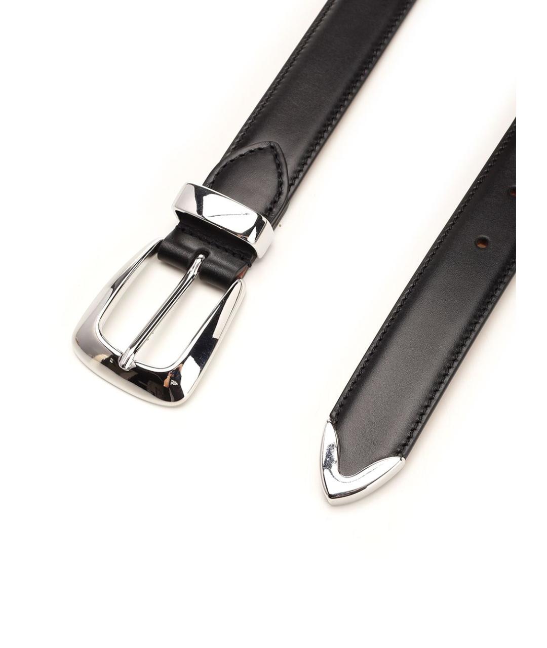 KHAITE Черный кожаный ремень, фото 2