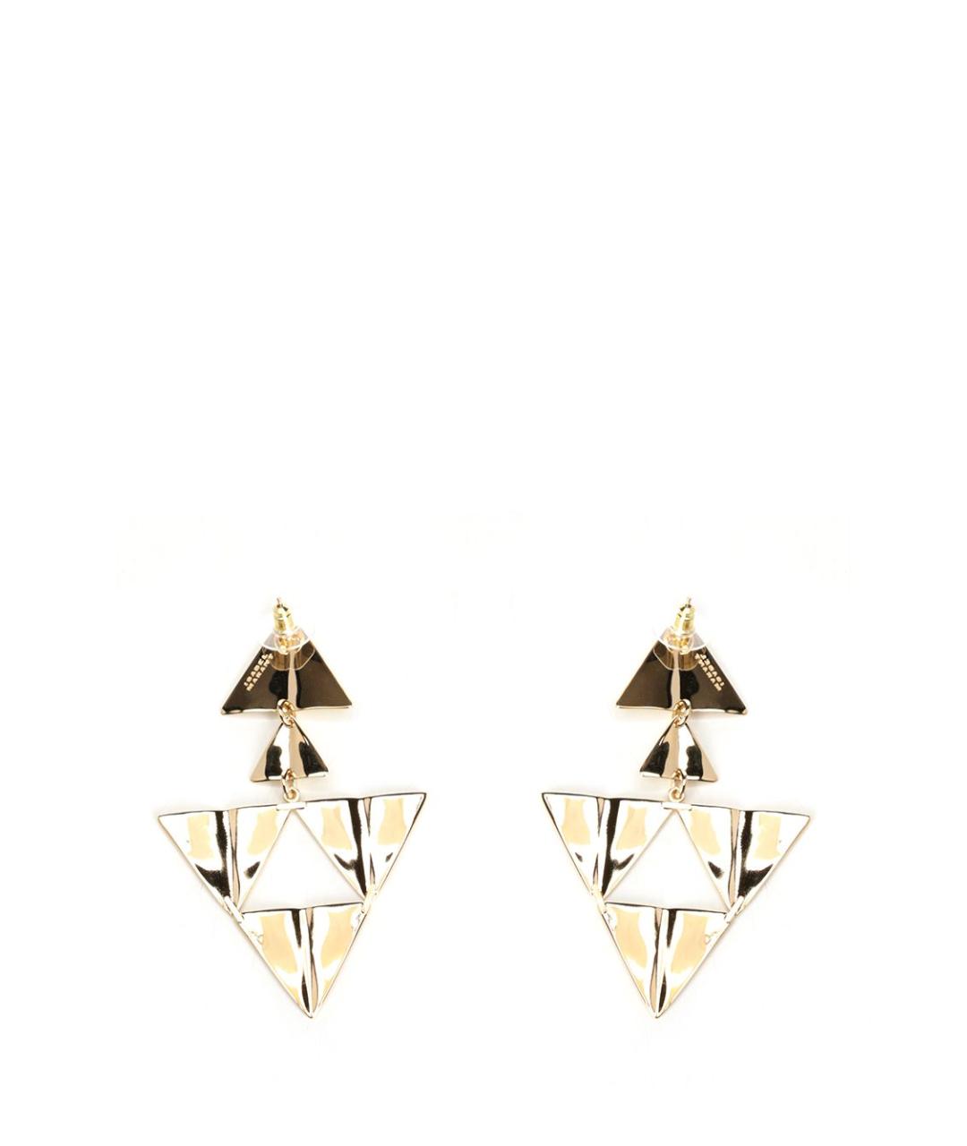 ISABEL MARANT Золотые металлические серьги, фото 2