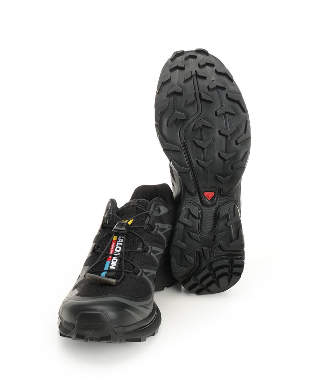 SALOMON Черные текстильные низкие кроссовки / кеды, фото 5