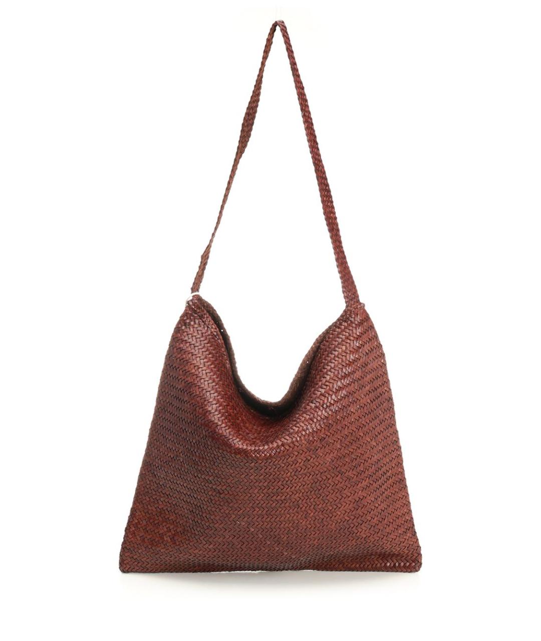 Dragon Diffusion Коричневая кожаная сумка через плечо, фото 1