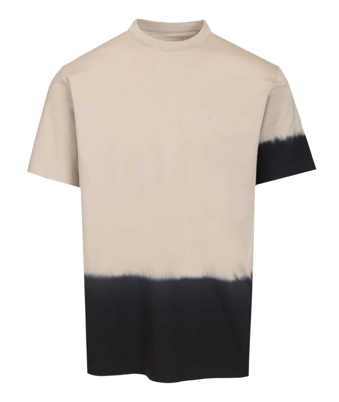 ADIDAS Бежевая хлопковая футболка, фото 4