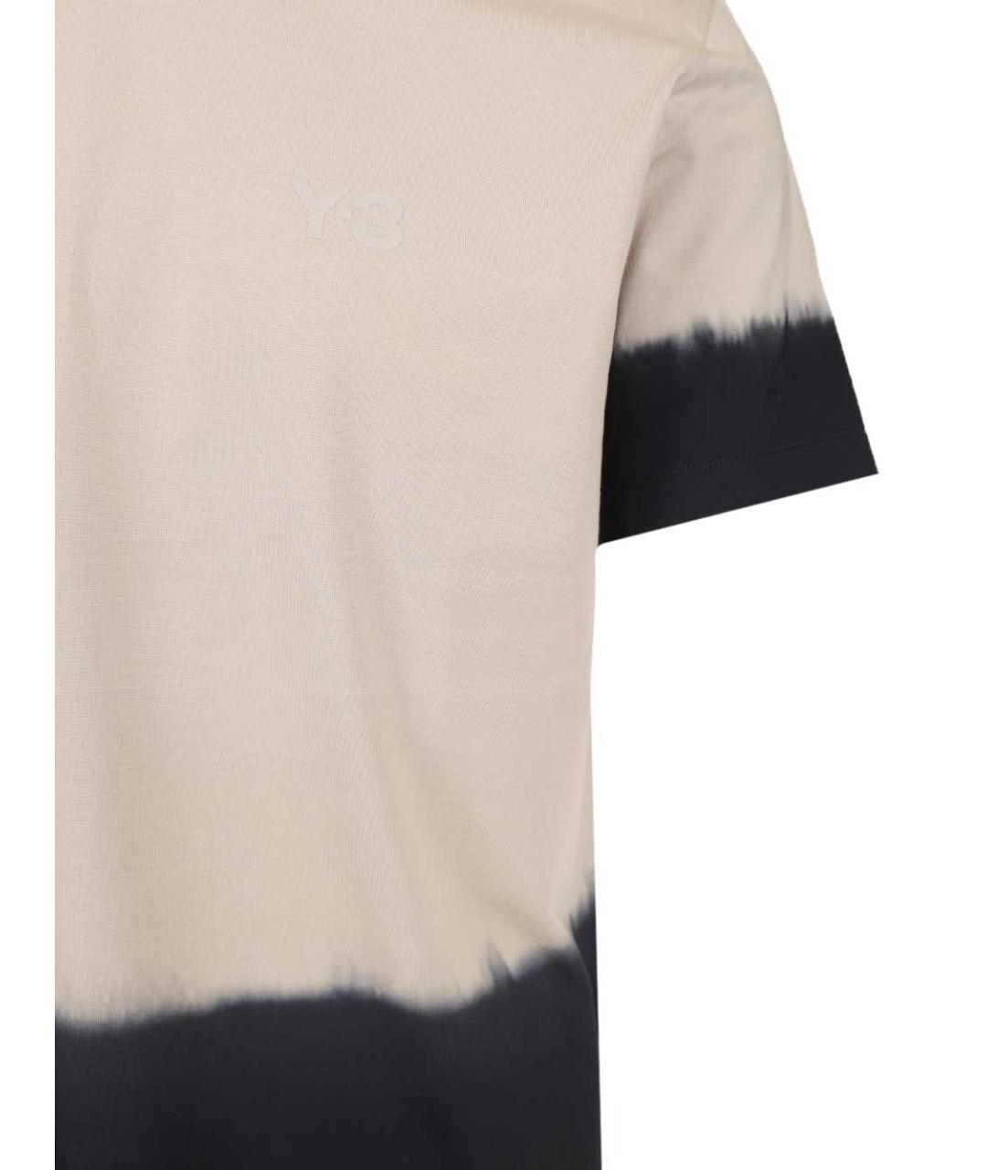 ADIDAS Бежевая хлопковая футболка, фото 1