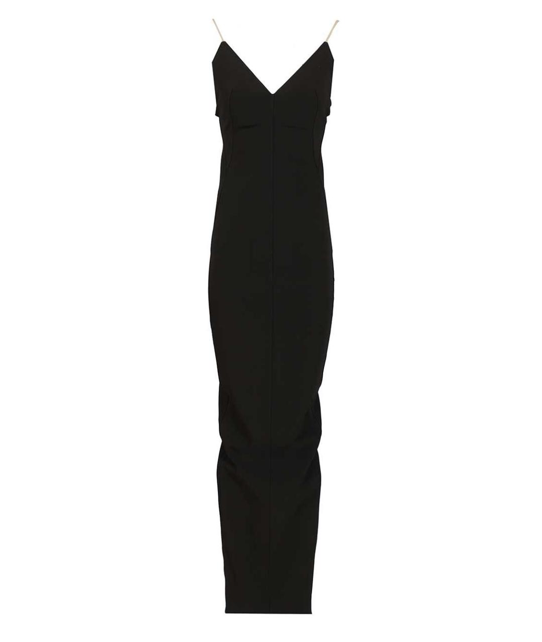 RICK OWENS Черное вискозное вечернее платье, фото 1