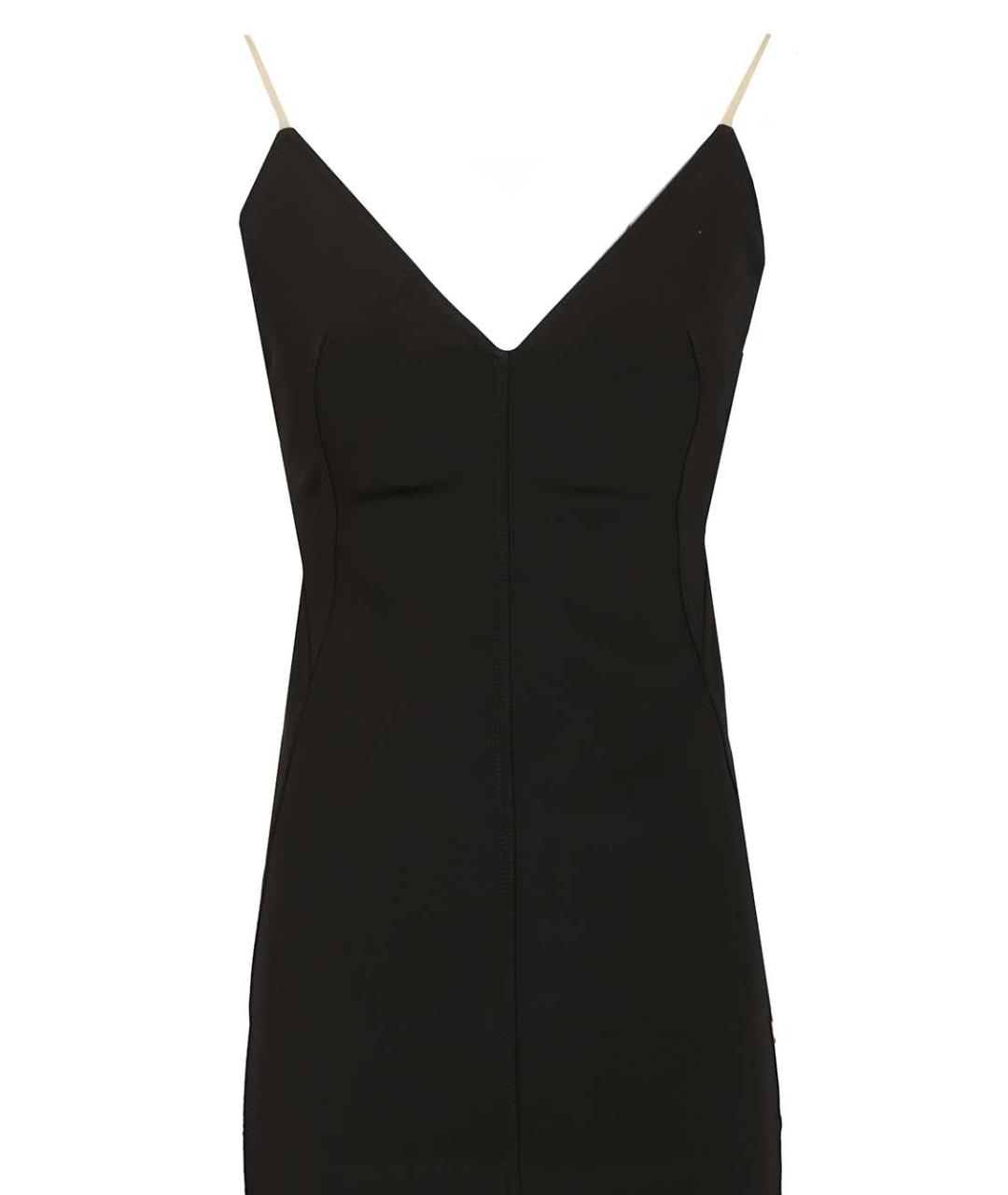 RICK OWENS Черное вискозное вечернее платье, фото 4