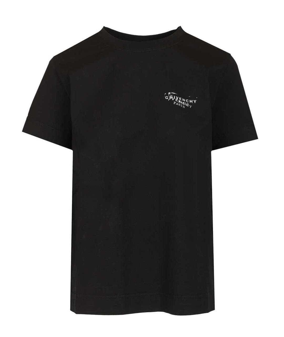 GIVENCHY Черная хлопковая футболка, фото 1