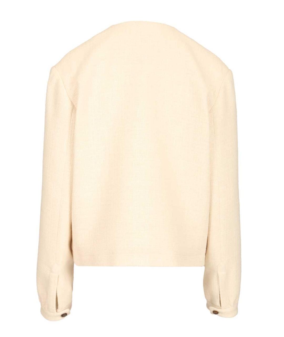 BLAZE MILANO Бежевый хлопковый жакет/пиджак, фото 2