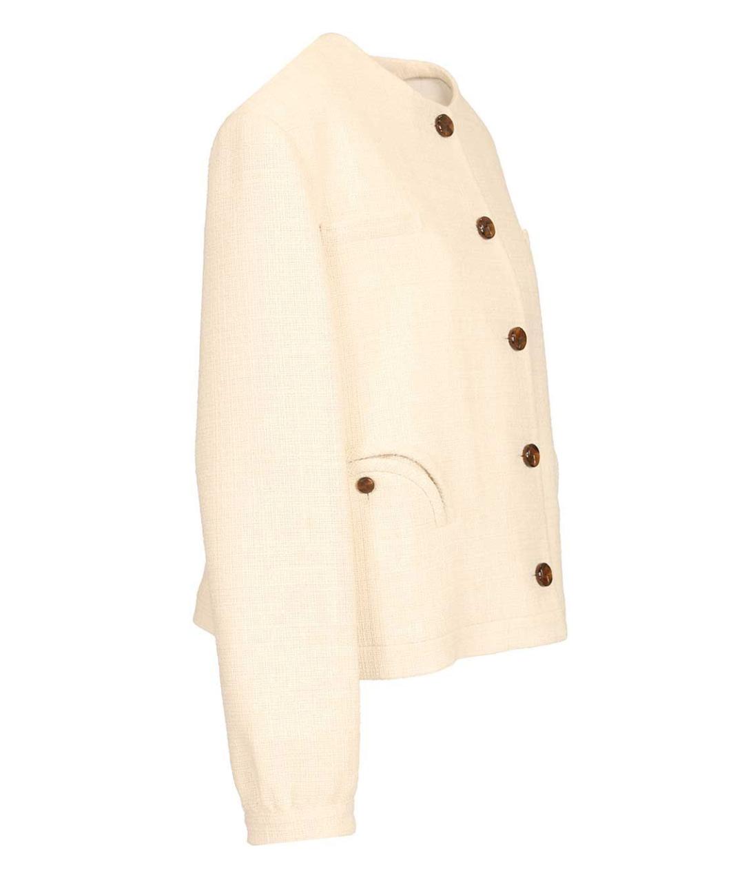 BLAZE MILANO Бежевый хлопковый жакет/пиджак, фото 3