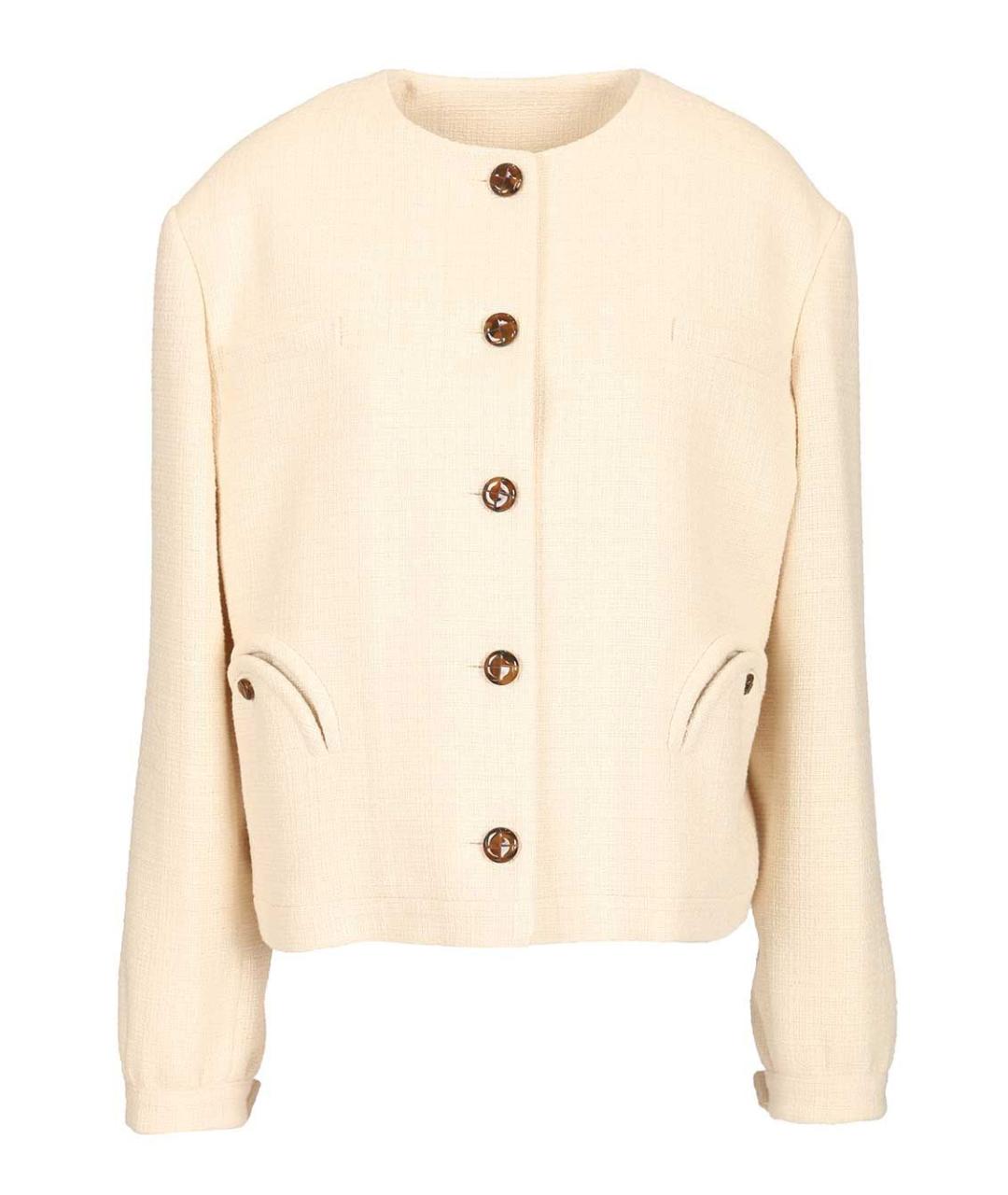 BLAZE MILANO Бежевый хлопковый жакет/пиджак, фото 1