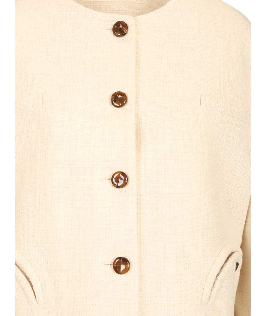 BLAZE MILANO Бежевый хлопковый жакет/пиджак, фото 5