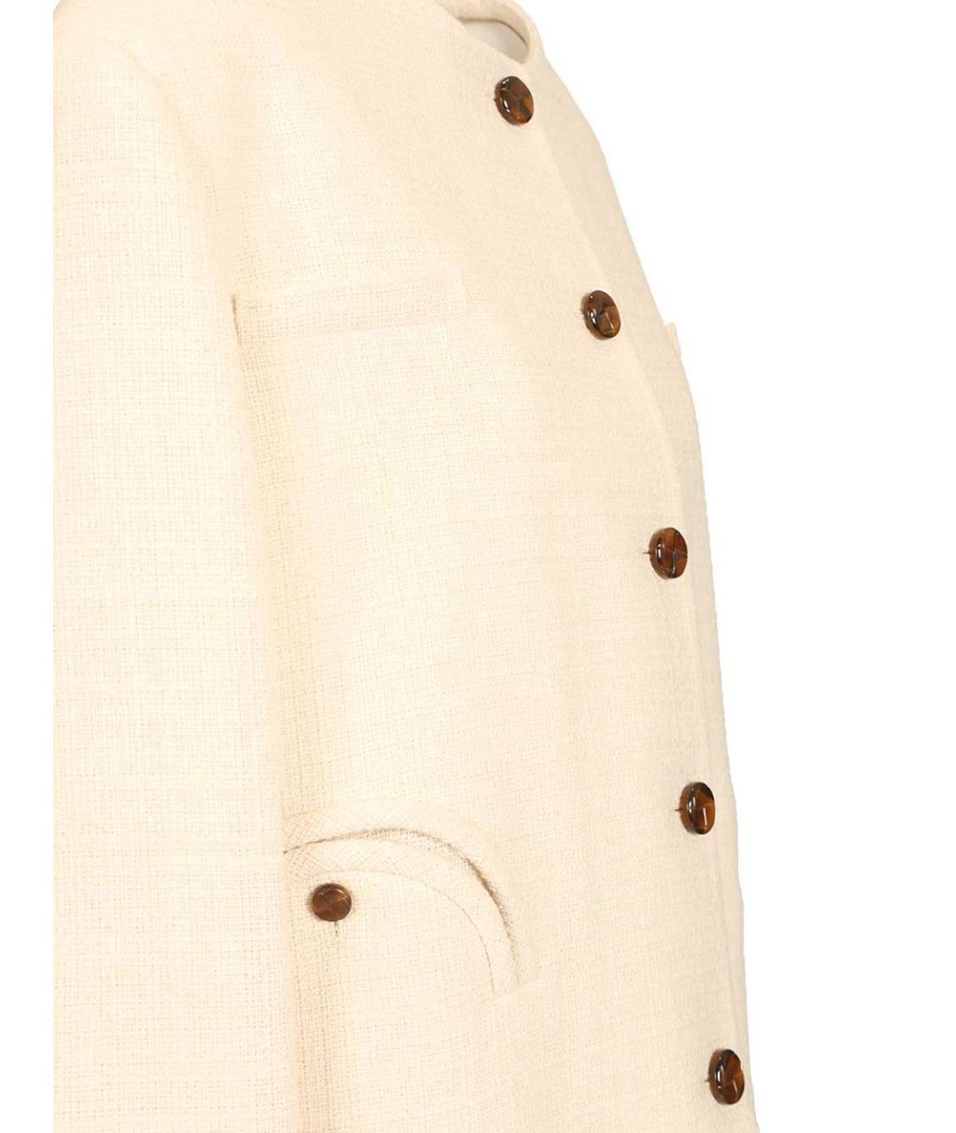 BLAZE MILANO Бежевый хлопковый жакет/пиджак, фото 4