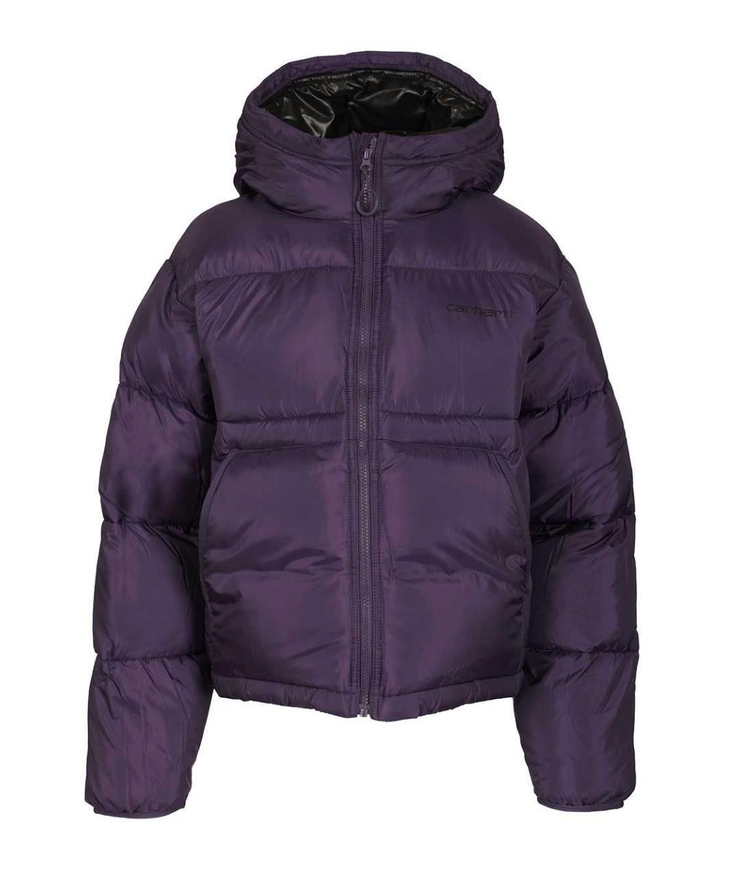 CARHARTT WIP Фиолетовый полиэстеровый пуховик, фото 1