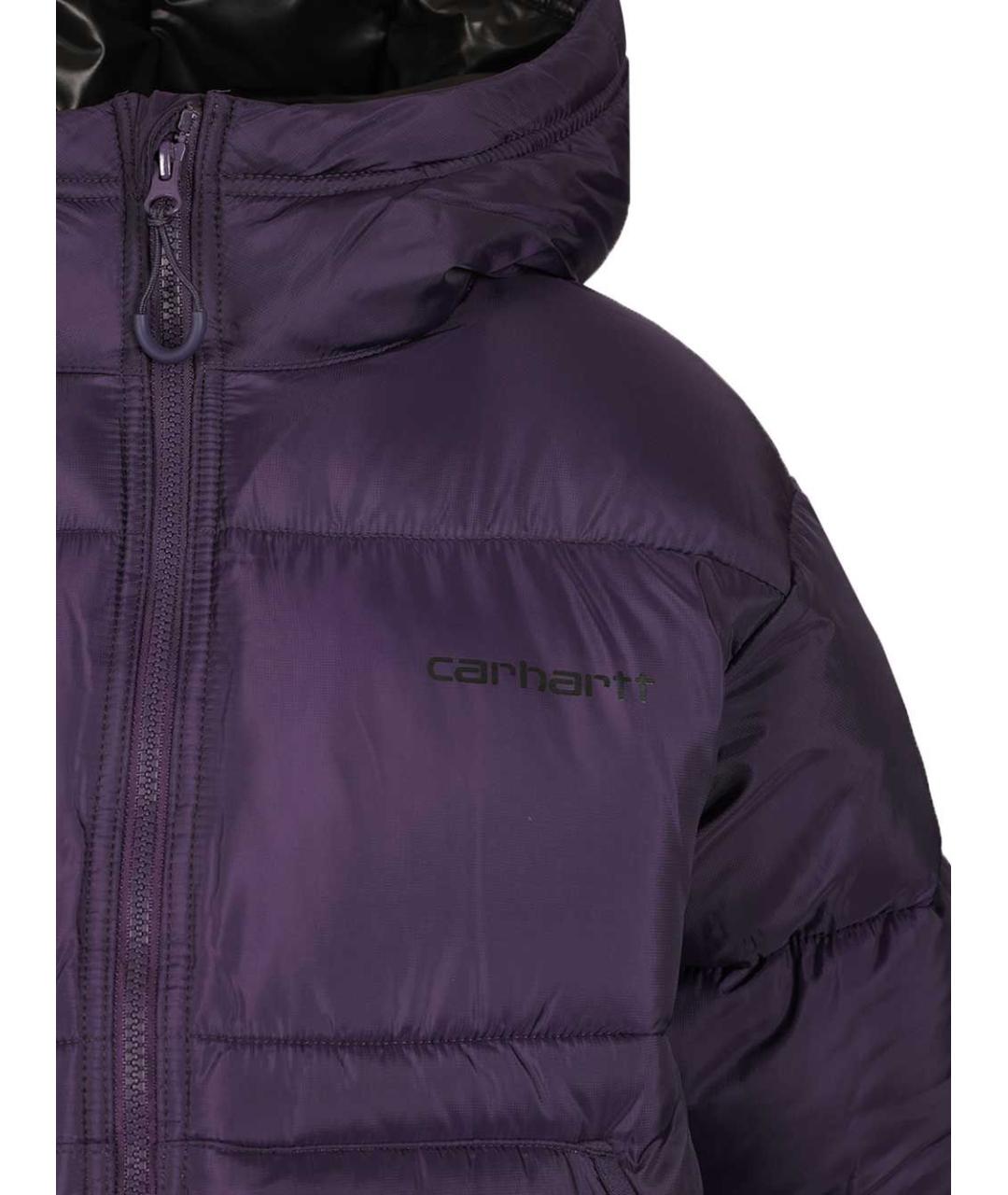 CARHARTT WIP Фиолетовый полиэстеровый пуховик, фото 4