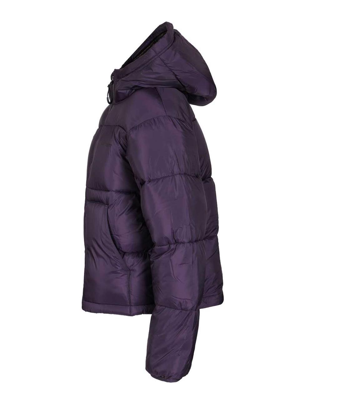 CARHARTT WIP Фиолетовый полиэстеровый пуховик, фото 3