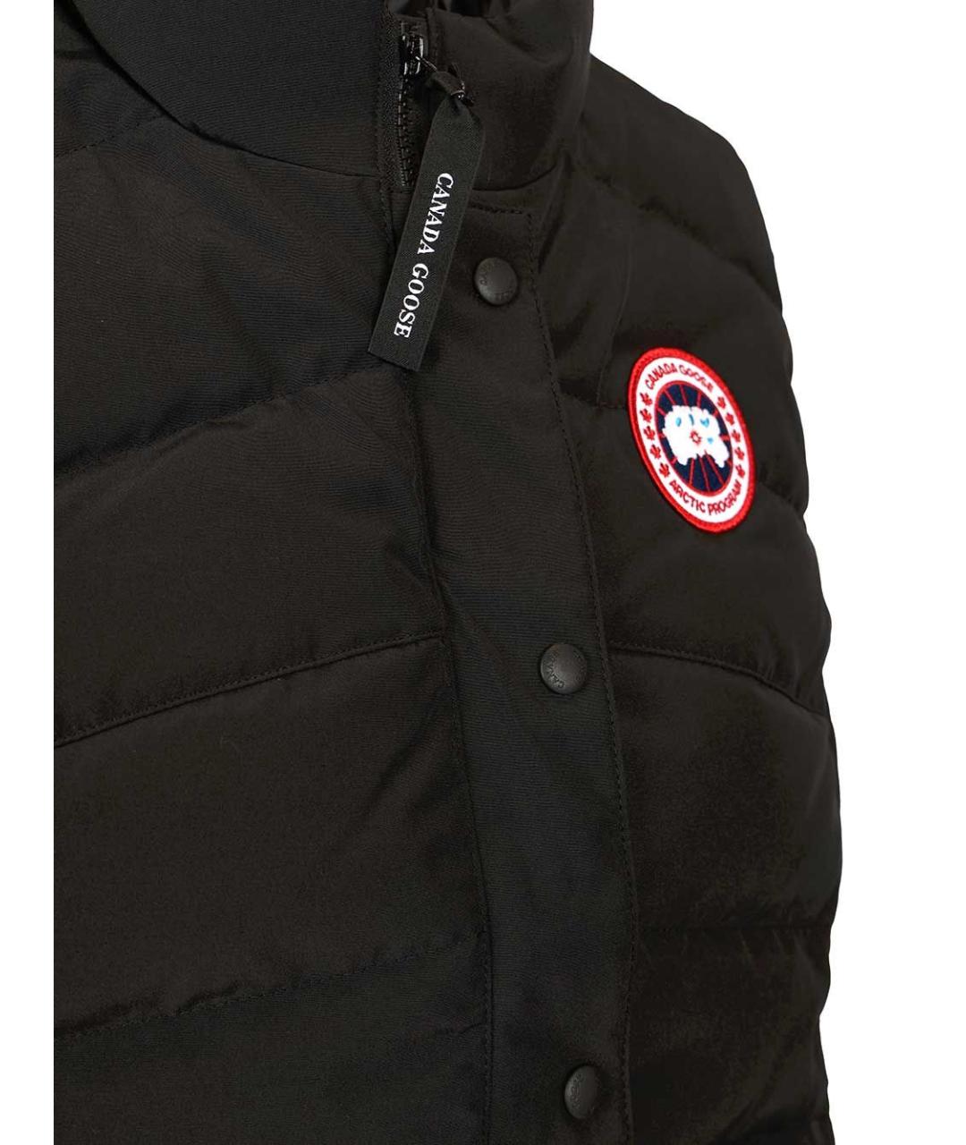 CANADA GOOSE Черный полиэстеровый жилет, фото 5