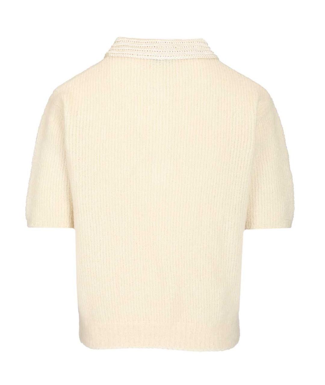 FORTE FORTE Бежевая шерстяная футболка, фото 2