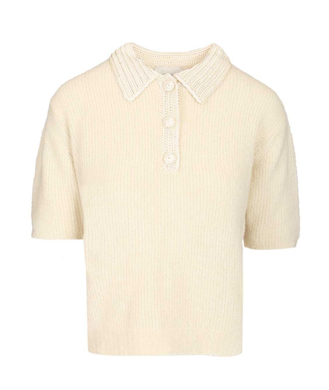 FORTE FORTE Бежевая шерстяная футболка, фото 1