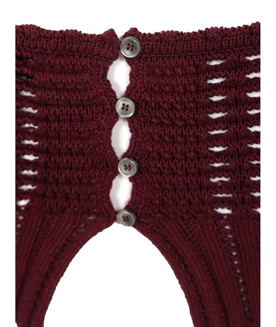 FORTE FORTE Бордовая хлопковая майка, фото 4