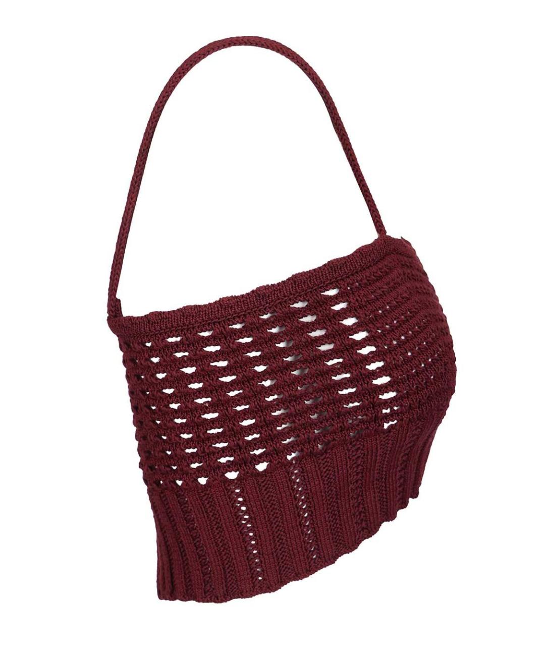 FORTE FORTE Бордовая хлопковая майка, фото 3