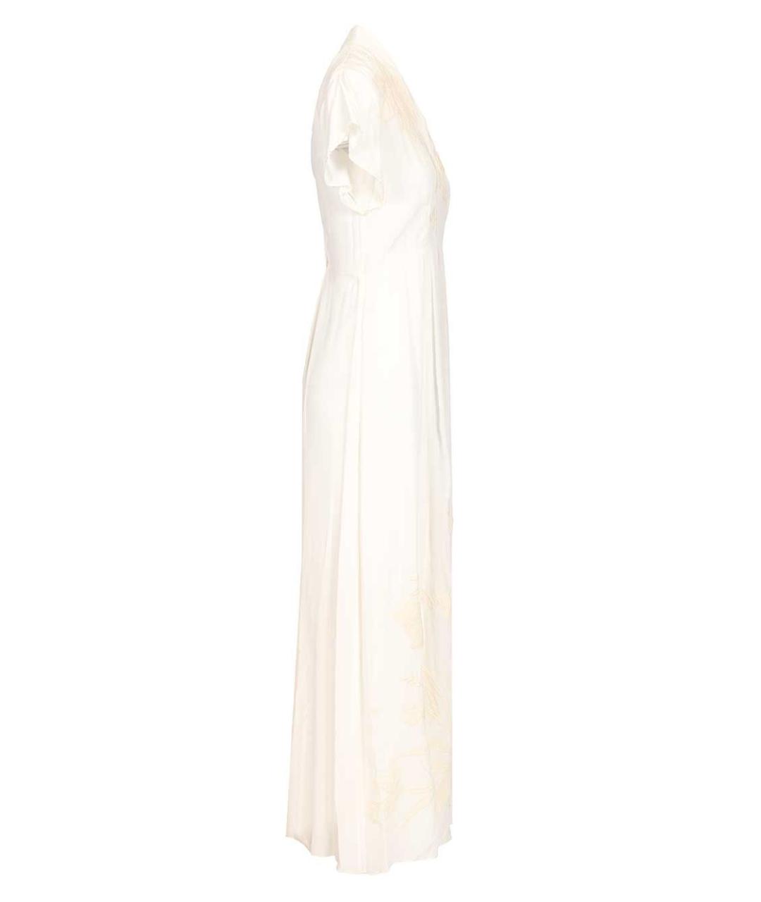 FORTE FORTE Белое вискозное повседневное платье, фото 3