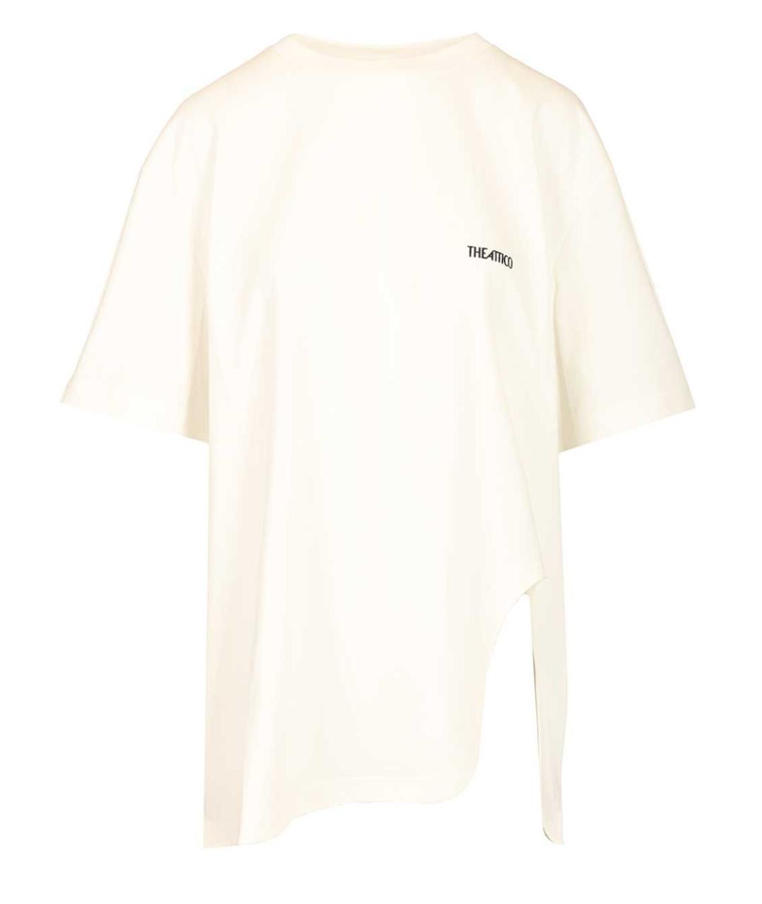 THE ATTICO Белая хлопковая футболка, фото 1