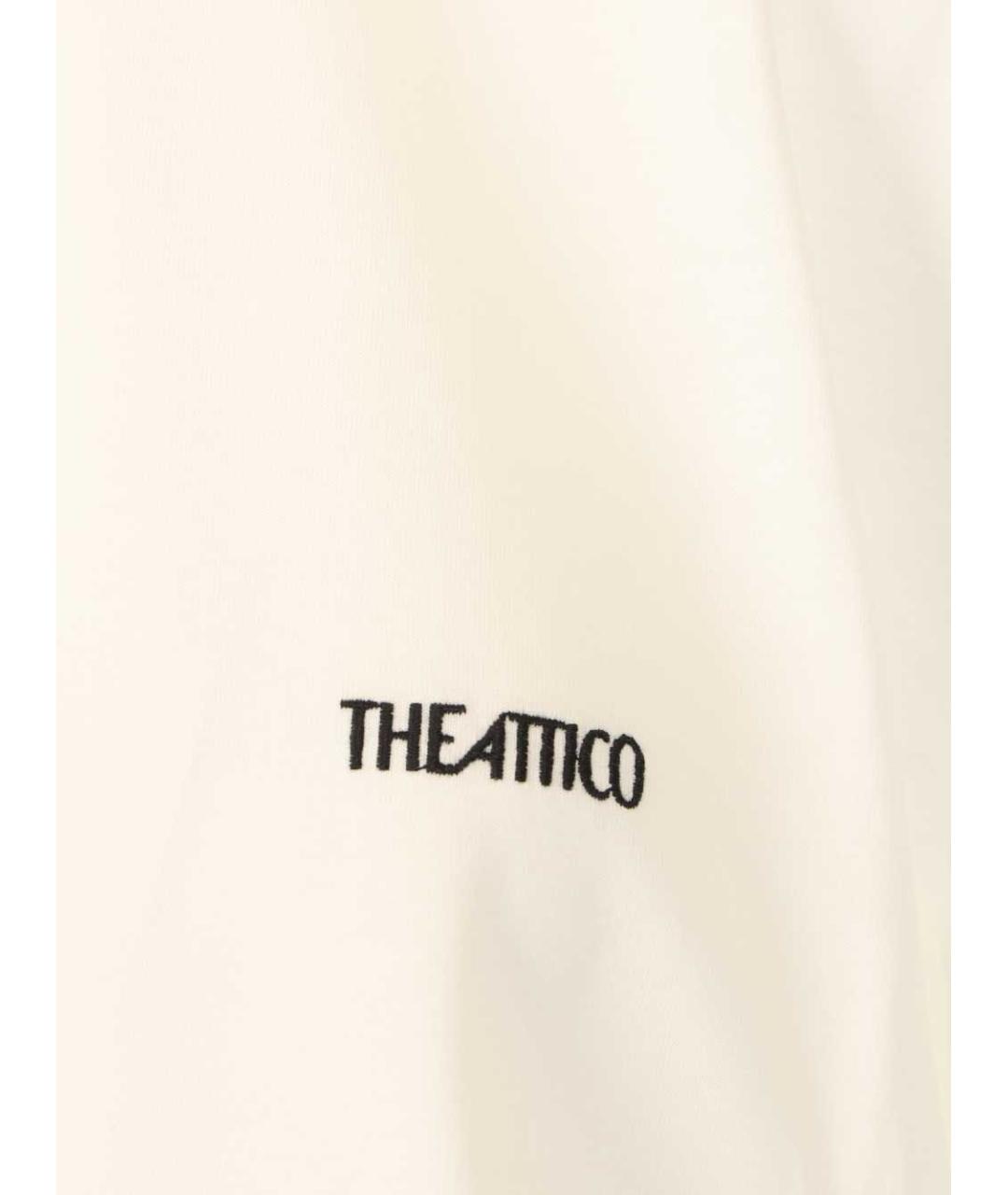 THE ATTICO Белая хлопковая футболка, фото 3