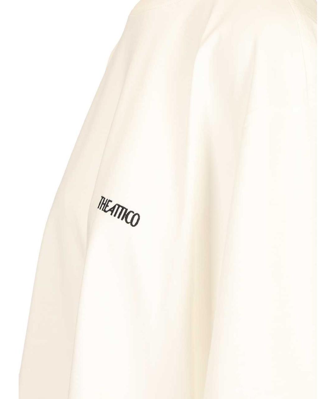 THE ATTICO Белая хлопковая футболка, фото 4
