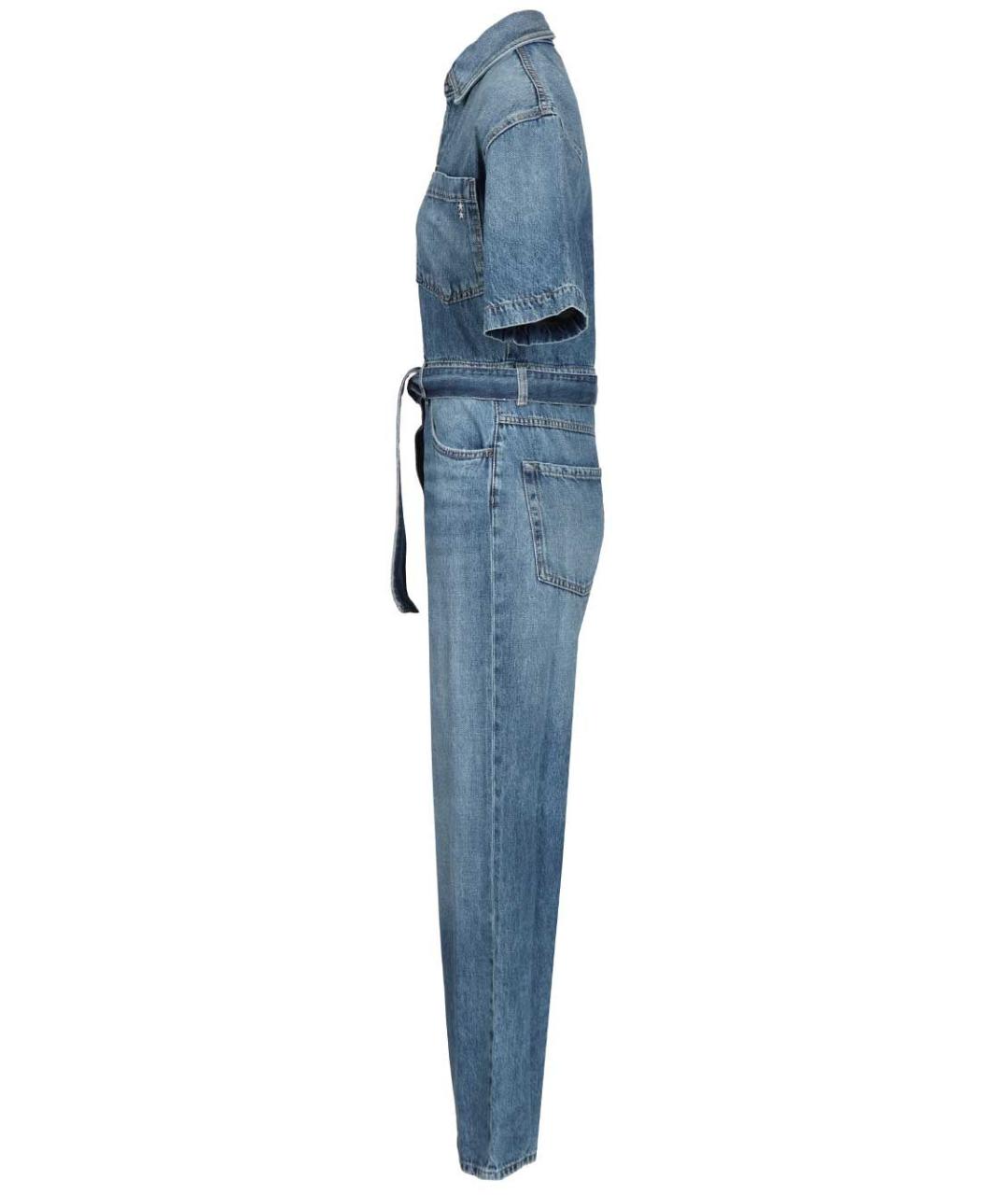 ICON DENIM Синий хлопковый комбинезон, фото 3