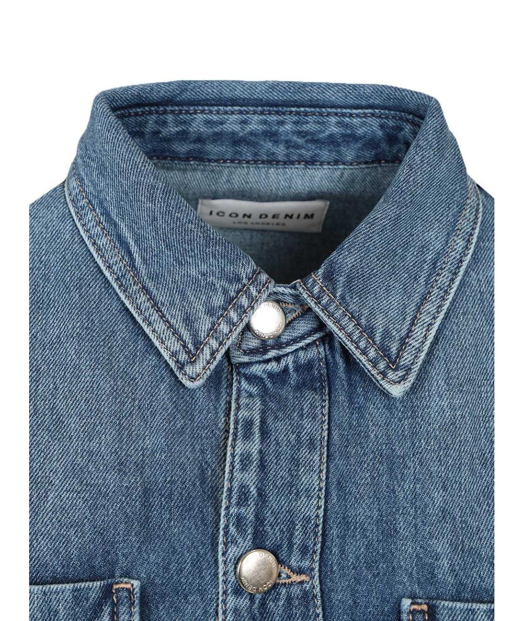 ICON DENIM Синий хлопковый комбинезон, фото 5