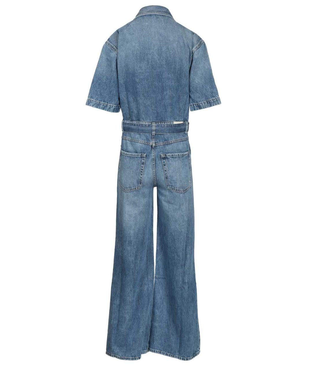 ICON DENIM Синий хлопковый комбинезон, фото 2