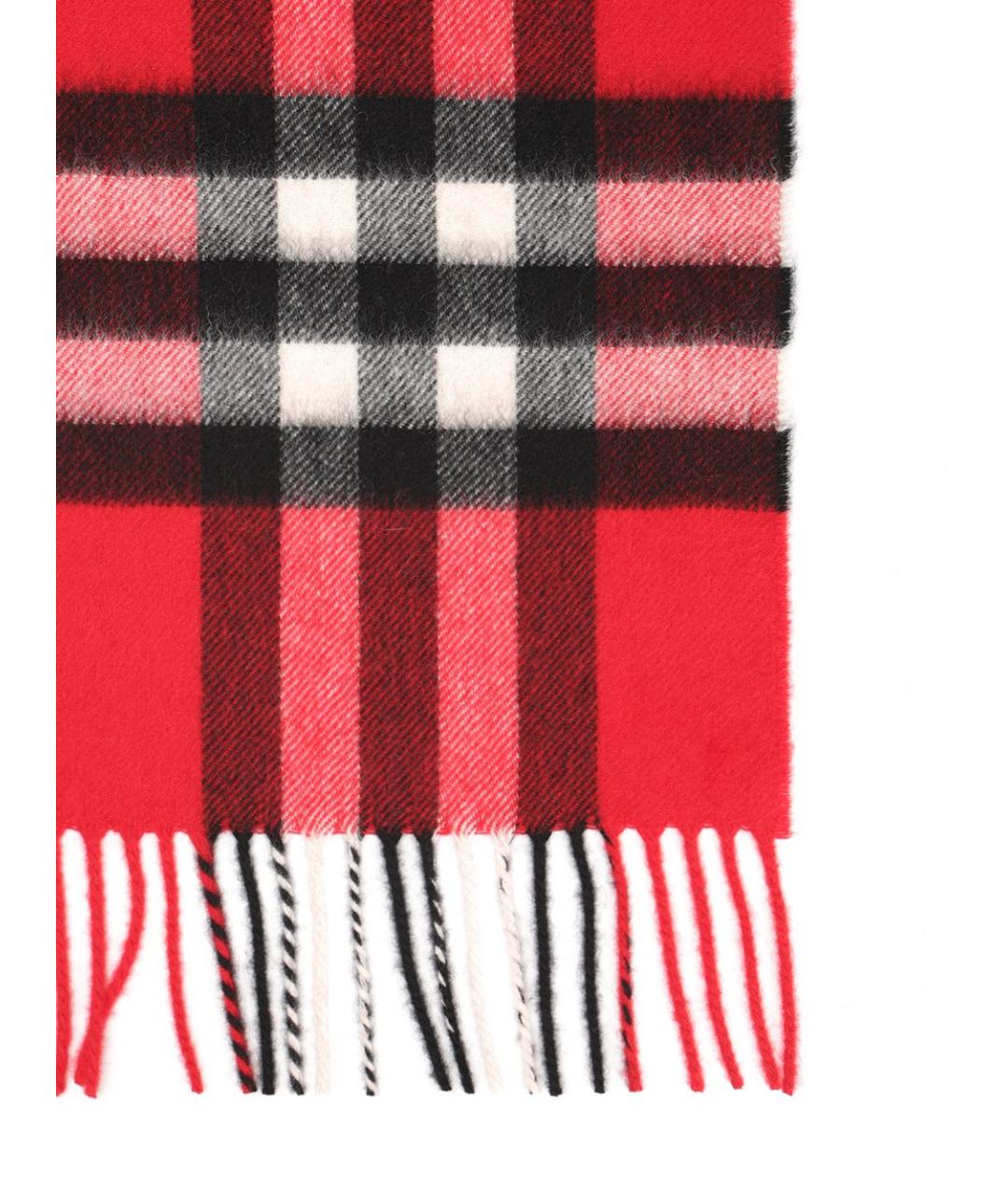 BURBERRY Красный кашемировый шарф, фото 2