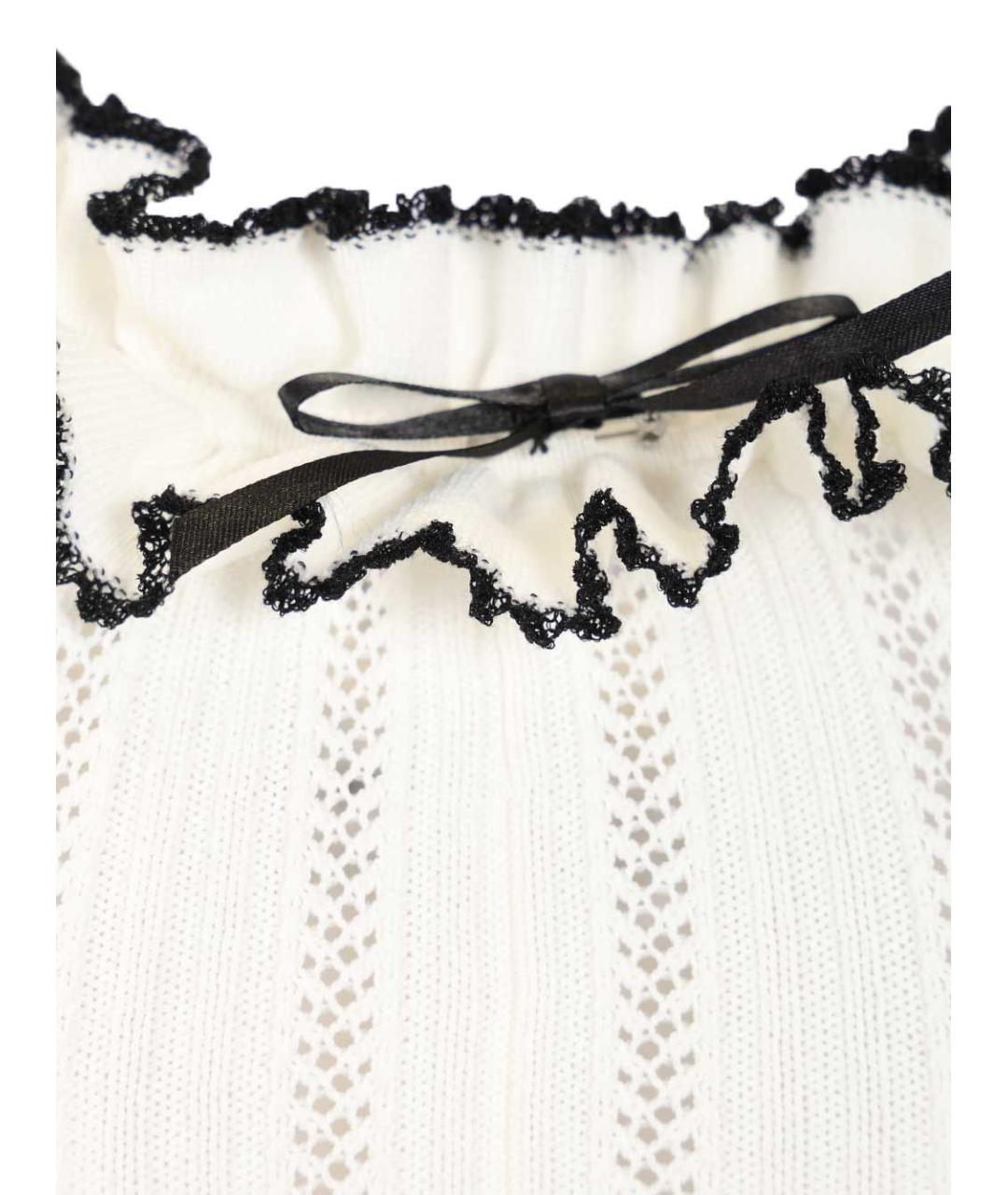 SELF-PORTRAIT Белое вискозное коктейльное платье, фото 4