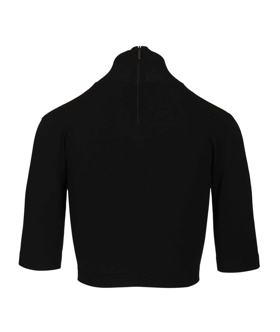 MAX MARA Черный вискозный джемпер / свитер, фото 2