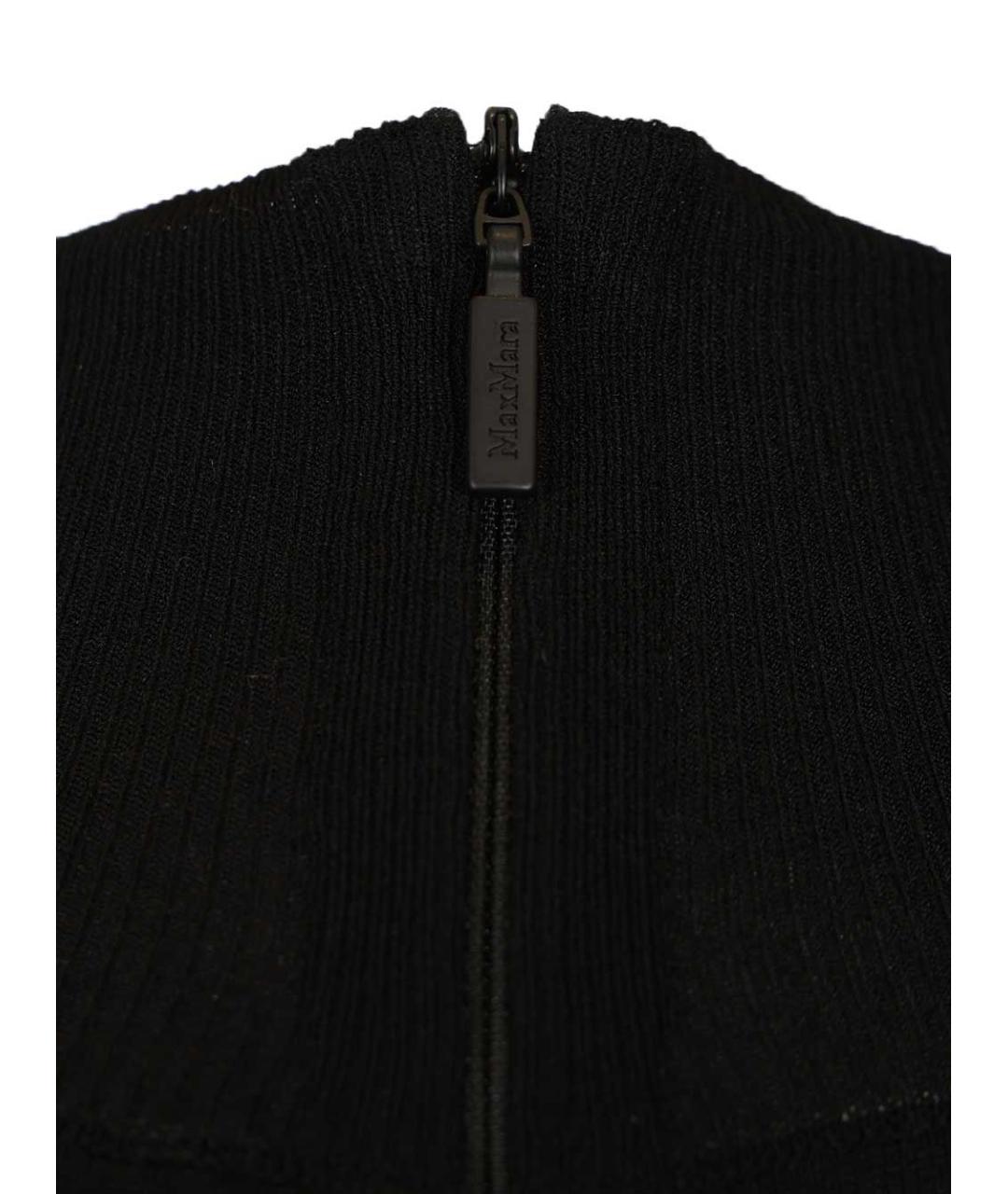 MAX MARA Черный вискозный джемпер / свитер, фото 6