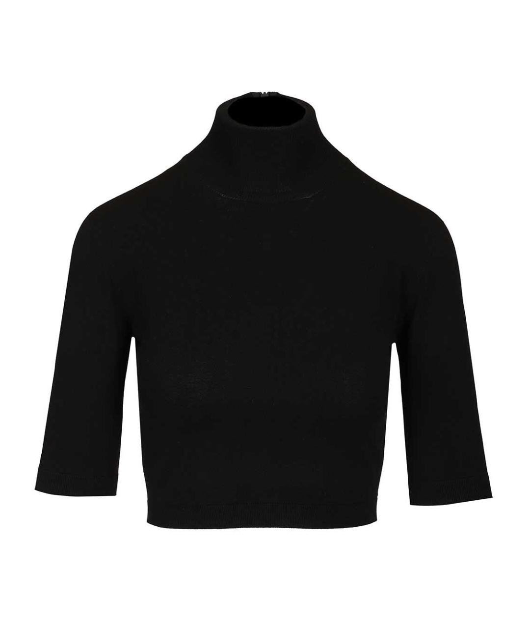 MAX MARA Черный вискозный джемпер / свитер, фото 1