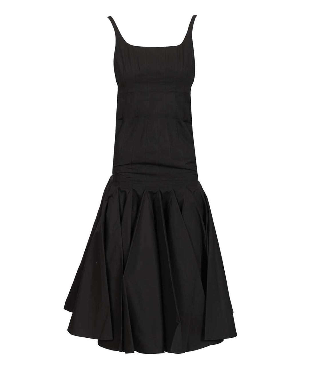 JACQUEMUS Черный хлопковый сарафан, фото 1