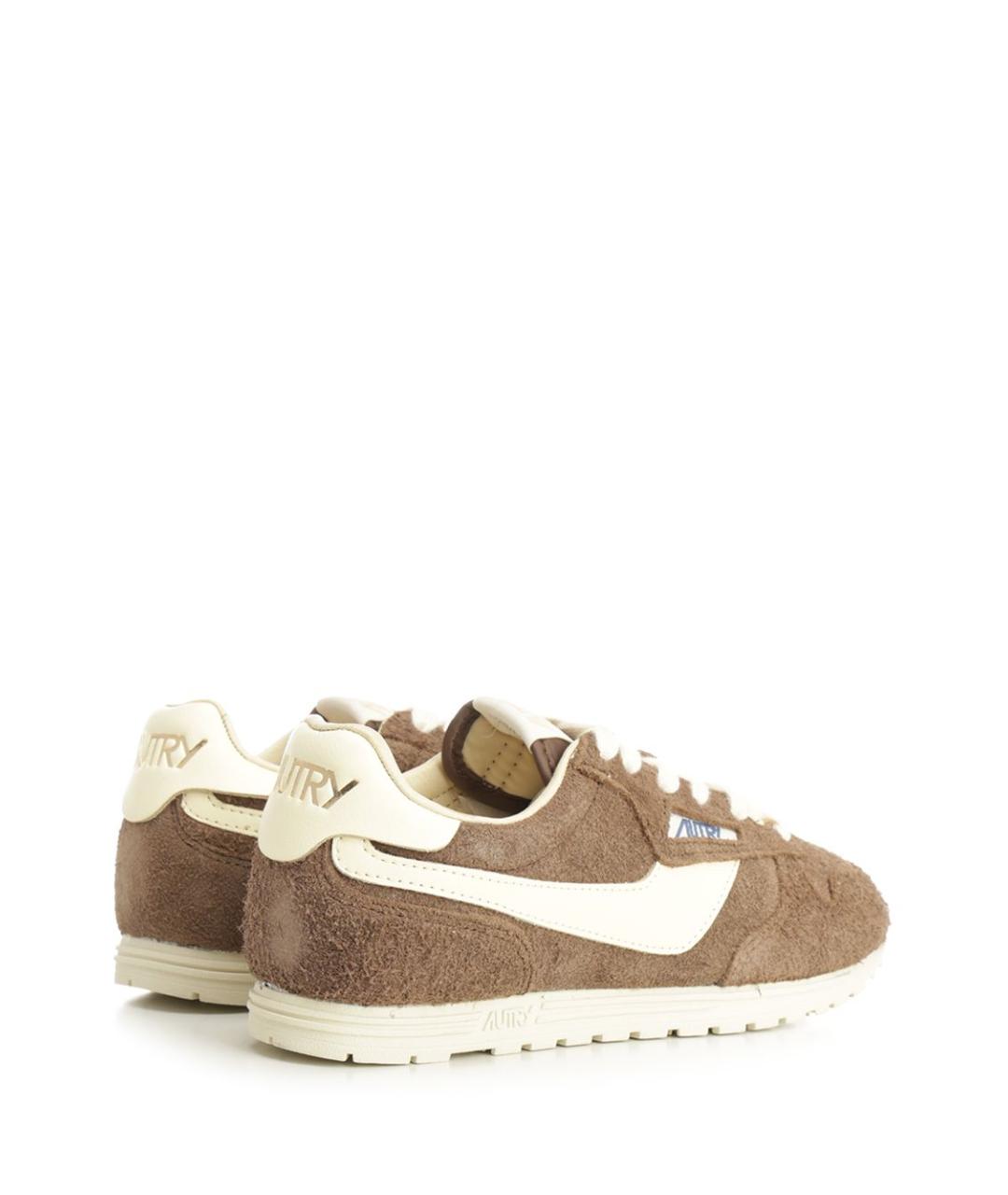 AUTRY Коричневые замшевые кроссовки, фото 3