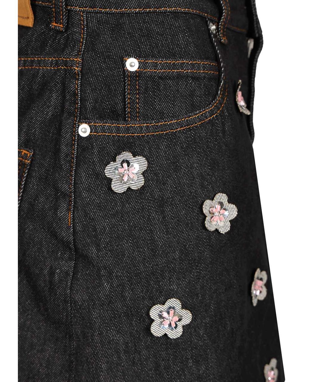 MARNI Темно-синяя деним юбка миди, фото 5