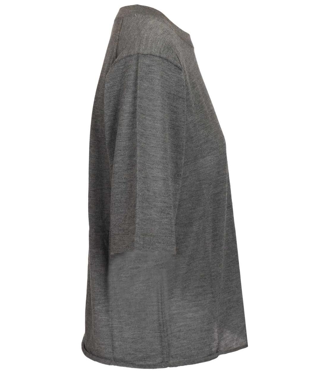 LOULOU STUDIO Серая кашемировая футболка, фото 5