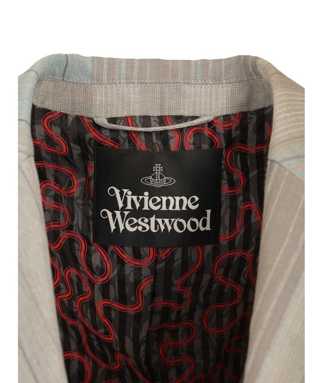 VIVIENNE WESTWOOD Серый шерстяной жакет/пиджак, фото 5