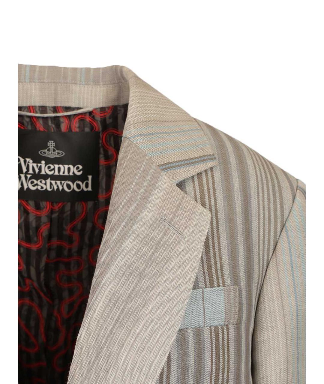VIVIENNE WESTWOOD Серый шерстяной жакет/пиджак, фото 4