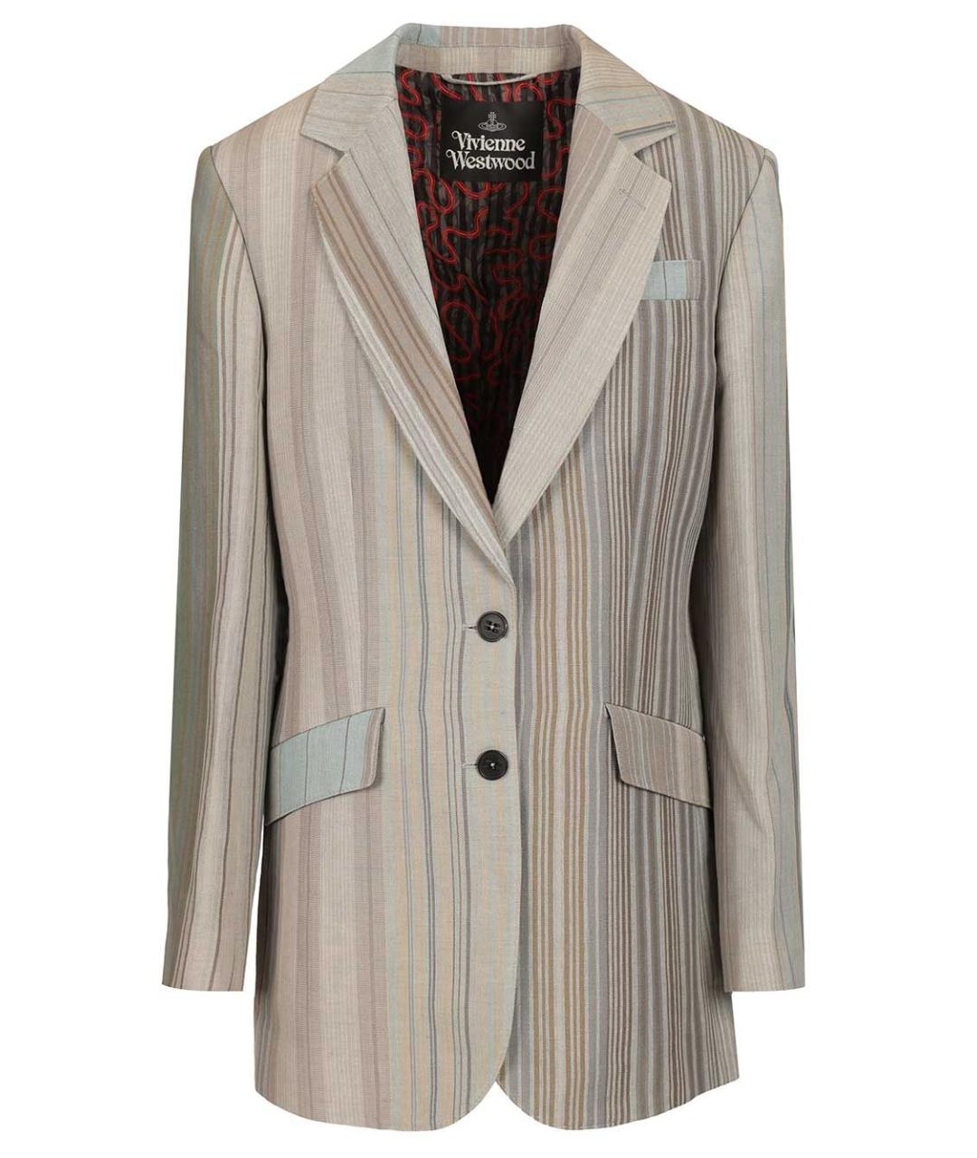VIVIENNE WESTWOOD Серый шерстяной жакет/пиджак, фото 1