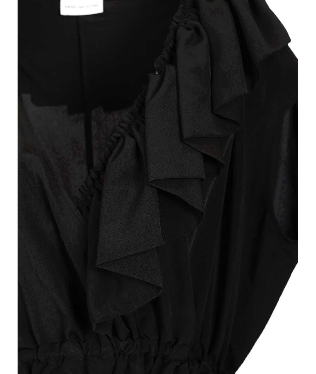 DRIES VAN NOTEN Черная полиэстеровая блузы, фото 4