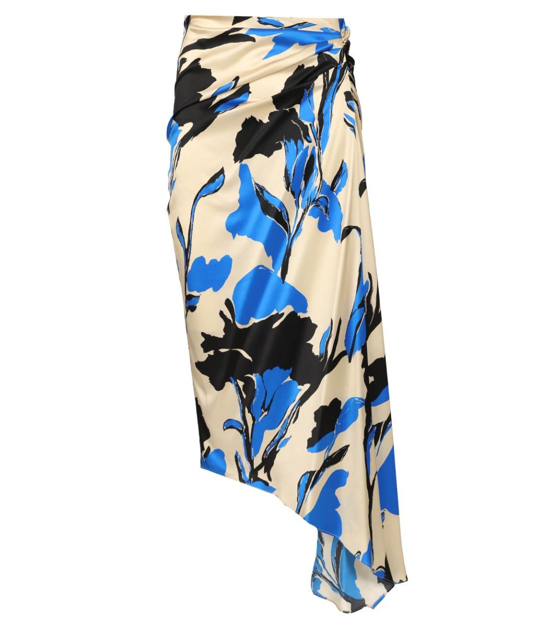 MAX MARA Мульти шелковая юбка миди, фото 1