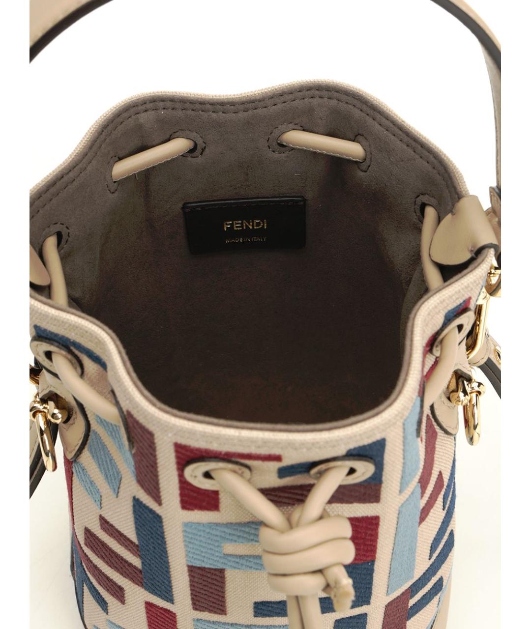 FENDI Мульти жаккардовая сумка тоут, фото 4