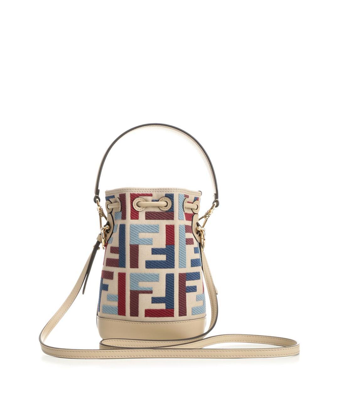 FENDI Мульти жаккардовая сумка тоут, фото 3